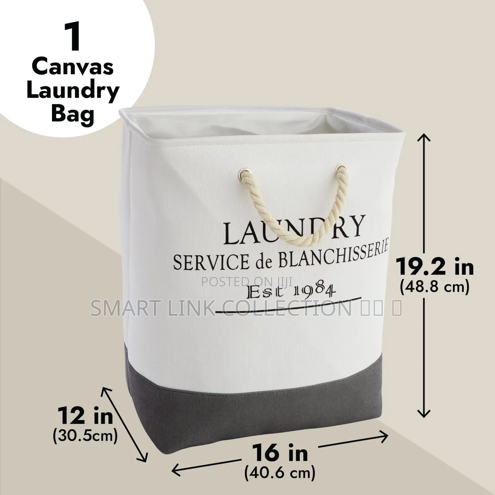 Canvas Laundry Basket