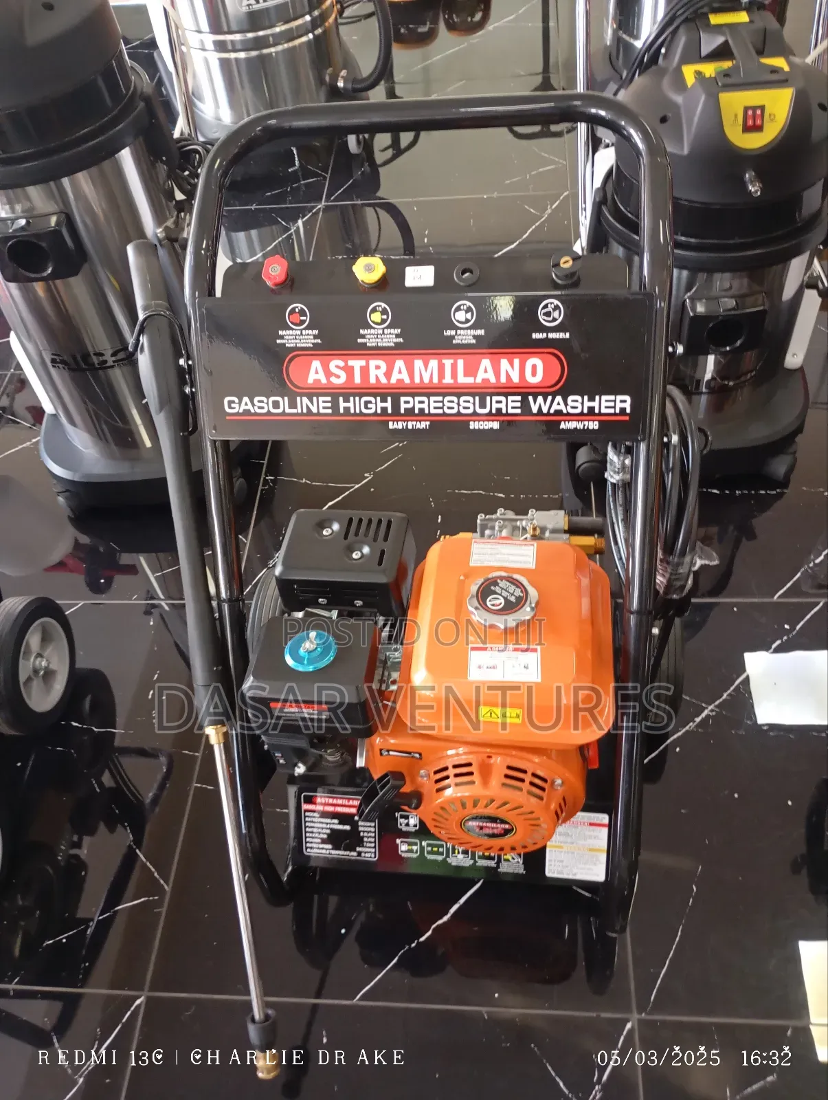 Petrol Pressure Washer Astramilano