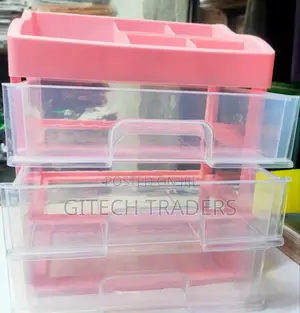 *Big Pretty Make Up Organiser With Many Compartments