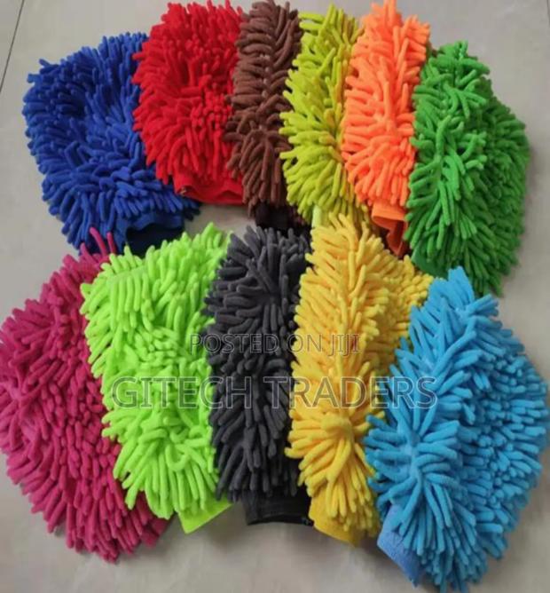 Car Wash Cleaning Gloves Super Microfiber Towel Chenille