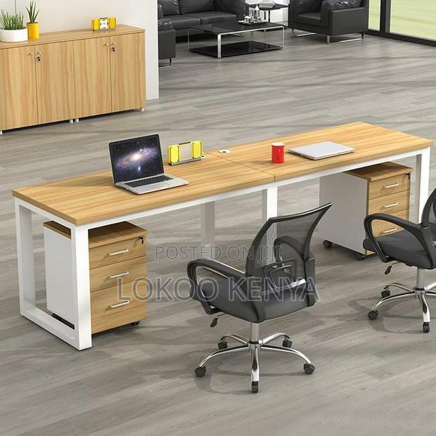 Office Desk: Modern 2-Way Office Workstation - thumbnail 4