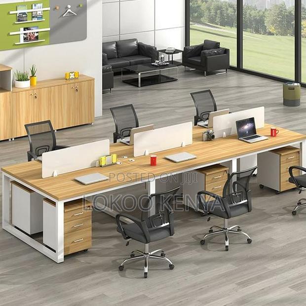 Office Desk: Modern 2-Way Office Workstation - thumbnail 5
