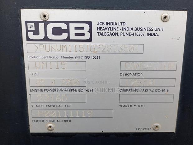 JCB Vm115 Roller Single Drum - thumbnail 4
