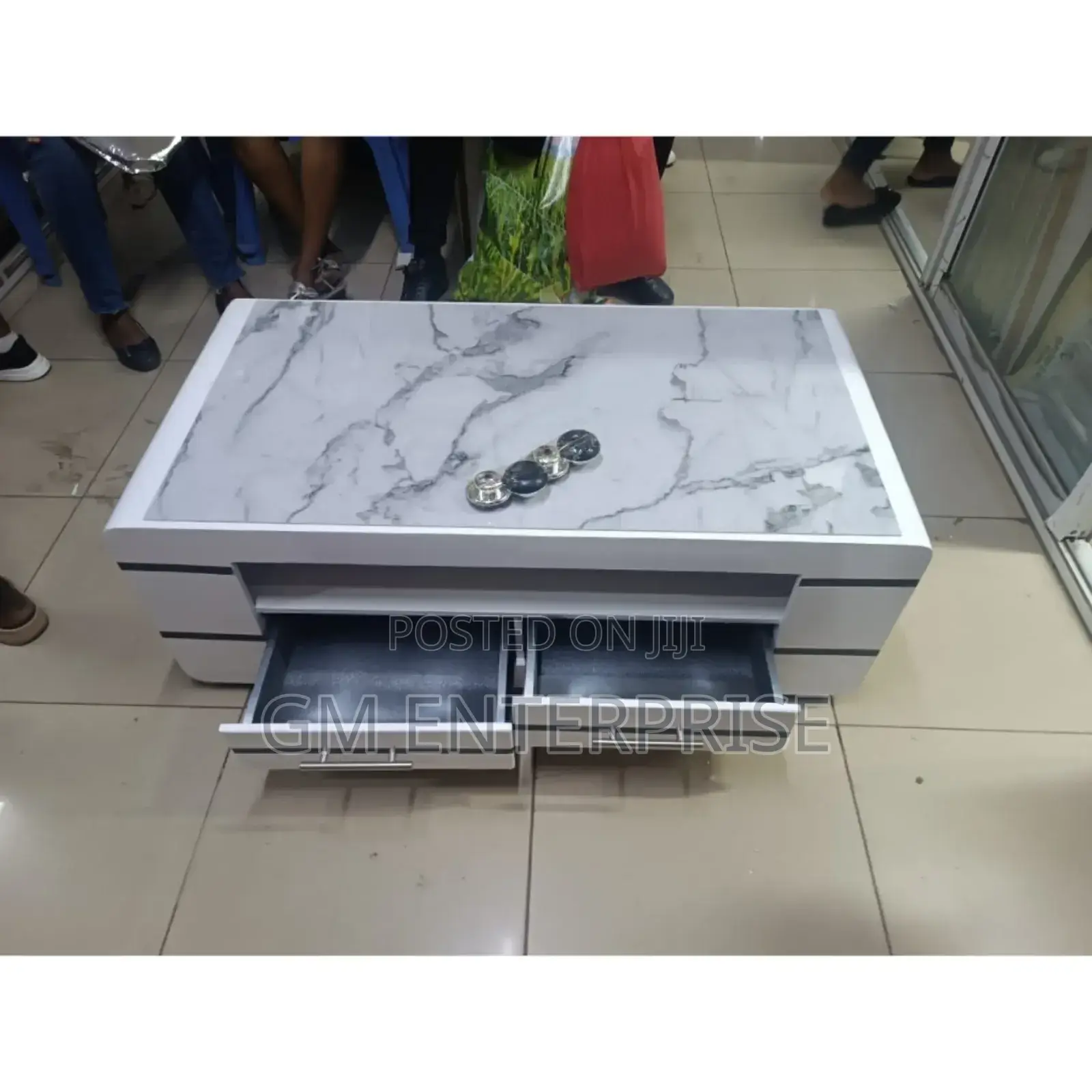 Coffee Table With Marble Topping
