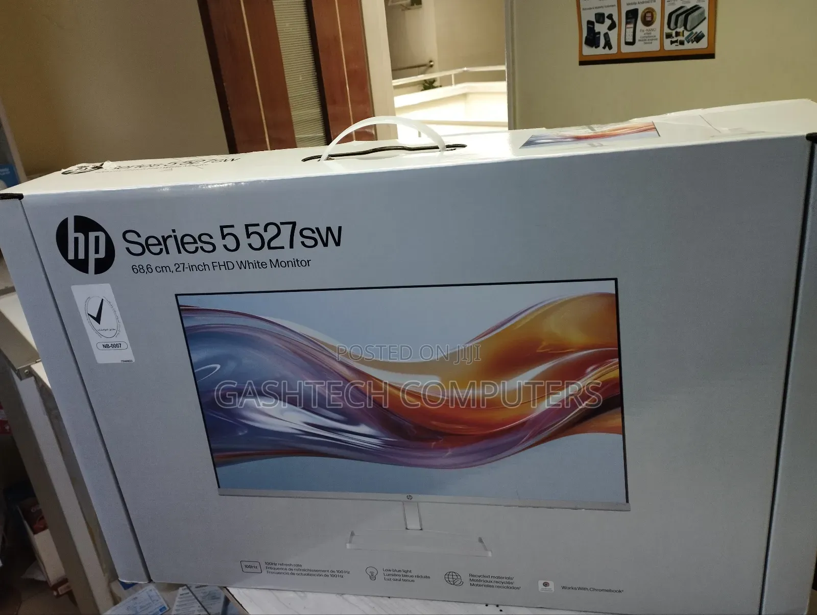 Hp Series 5 527sw 23.8" FHD Monitor, White Color