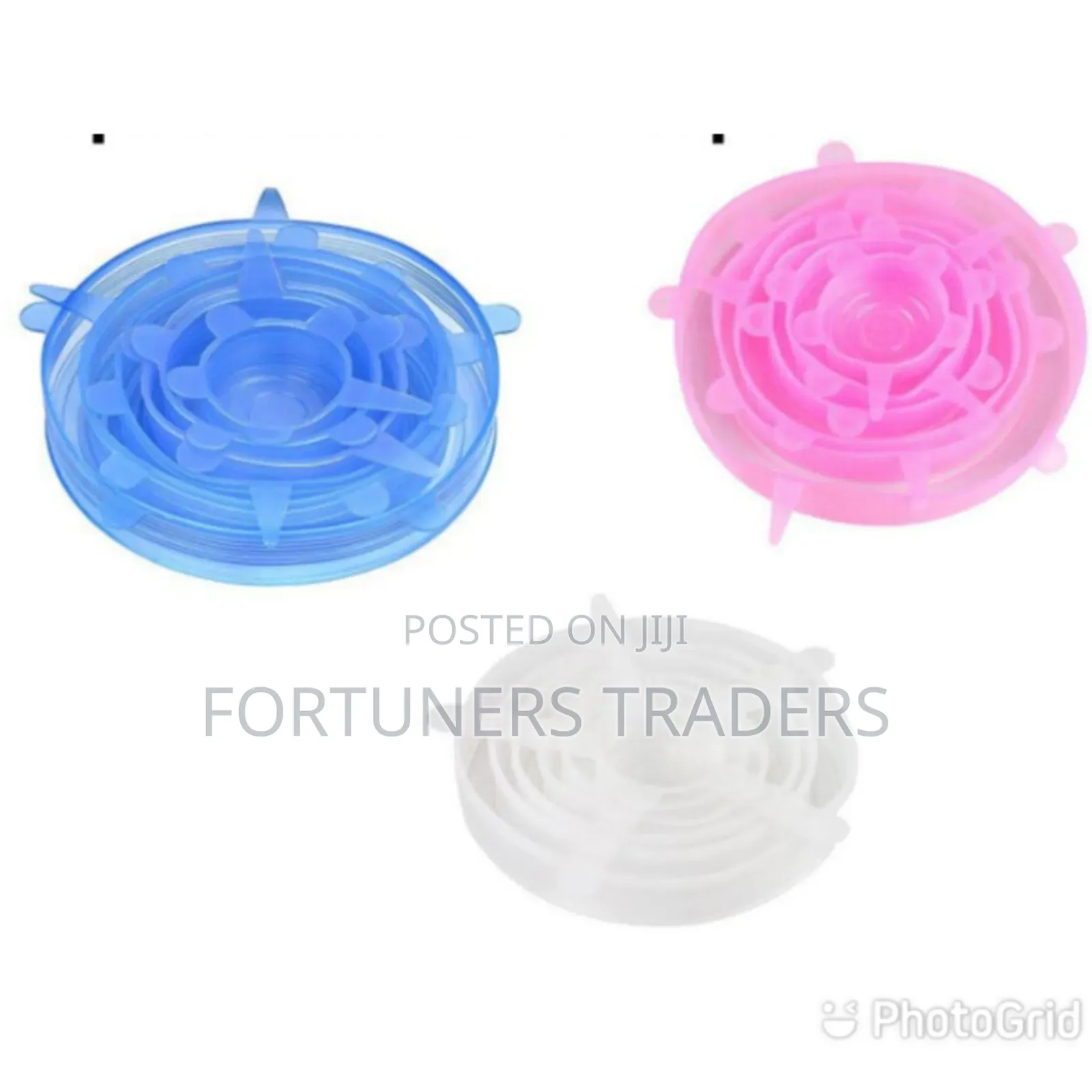 *6 PCS Reusable Silicone Food Covers