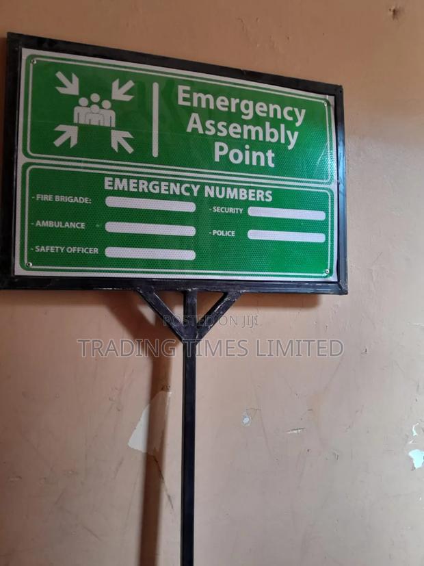 Emergency Assembly Point Sign Board- Metal