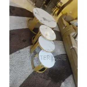 4 in 1 Executive Pure Marble Table