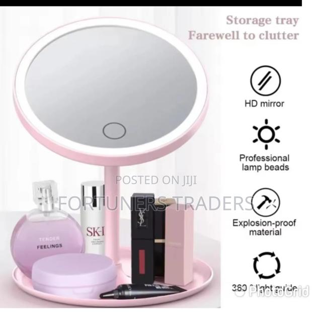 *Led Make Up Mirror Storage Tray*