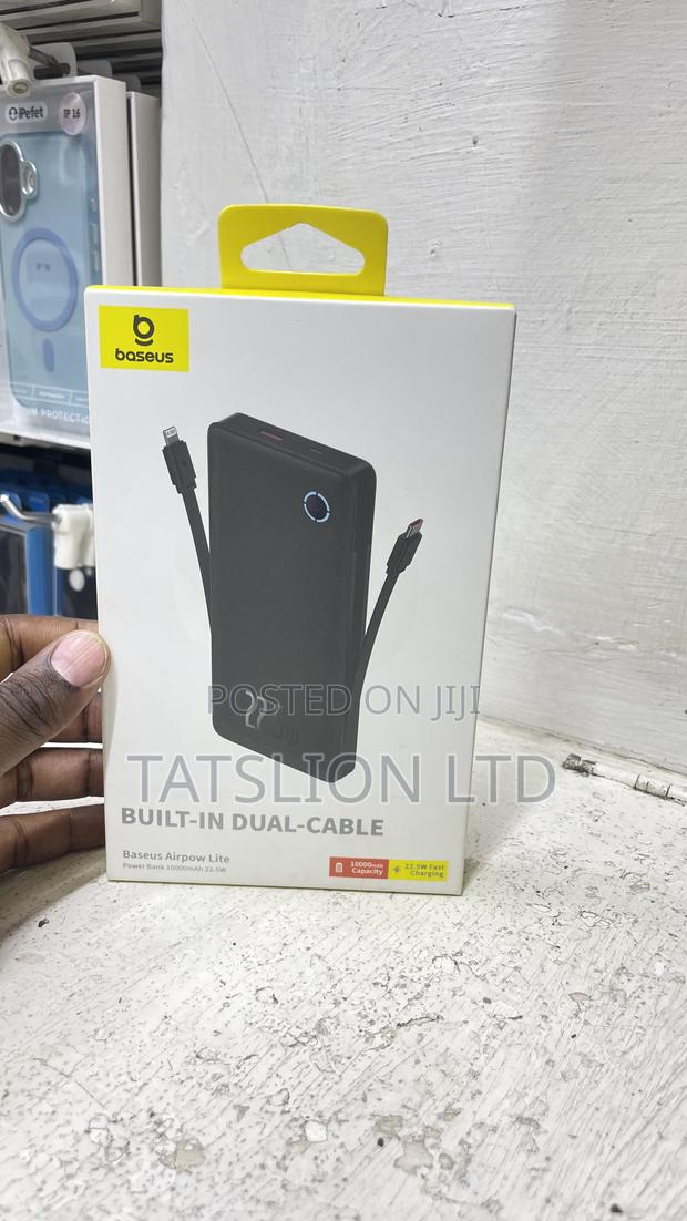 Baseus Airpow Lite Power Bank 10000mah 22.5w Dual-Cable