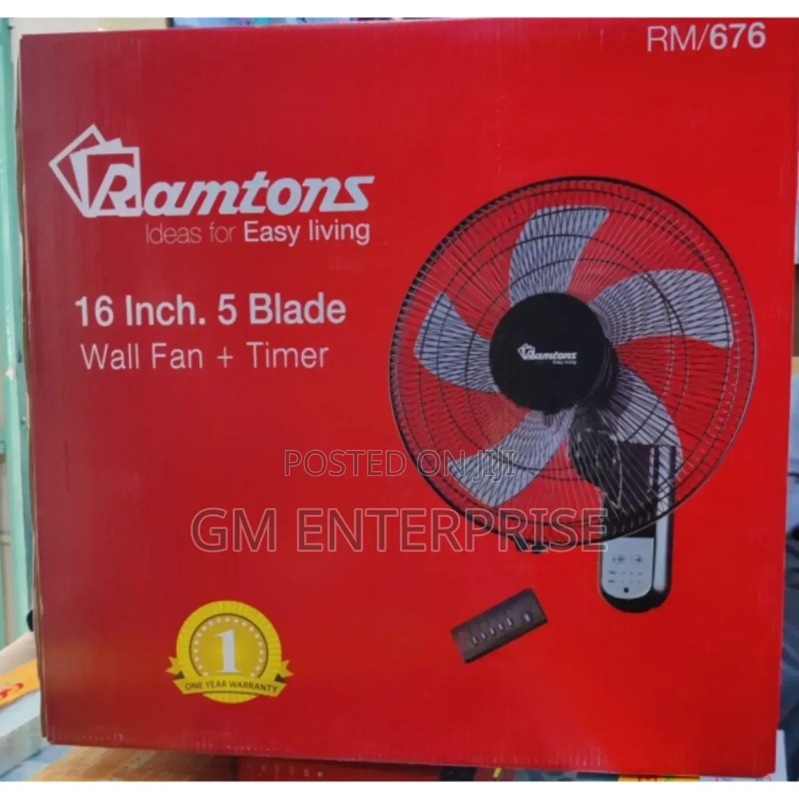 Ramtons 16 Inches Wall Fan