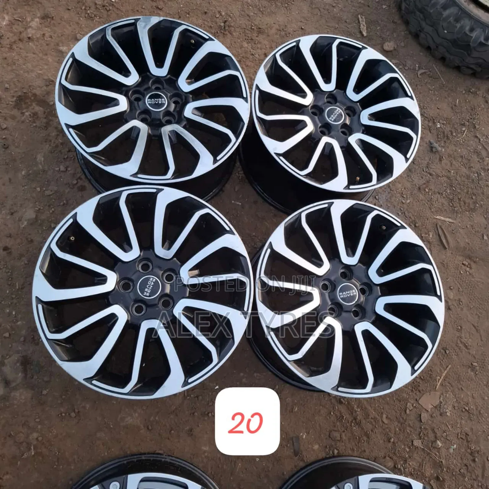 Size 20 Inches Rangerover X Uk Original Rims Set