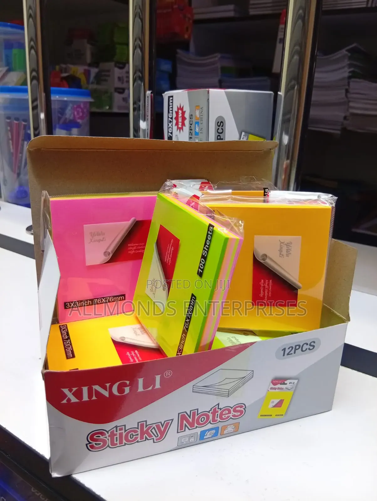 Sticky Notes- Multicolor 3*3 Inches, a Piece Has 100 Sheets
