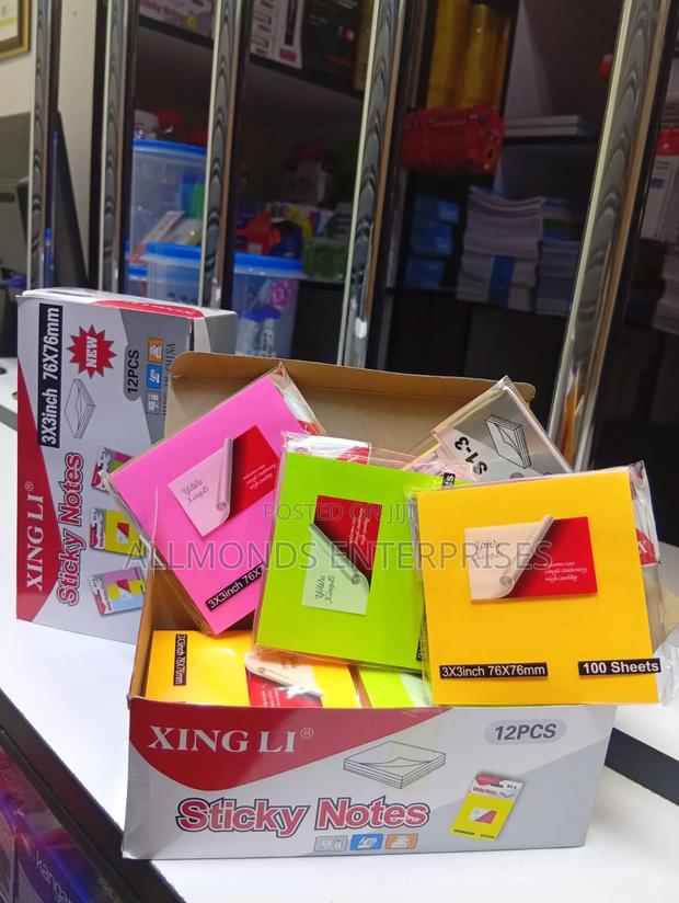 Sticky Notes- Multicolor 3*3 Inches, a Piece Has 100 Sheets - main view