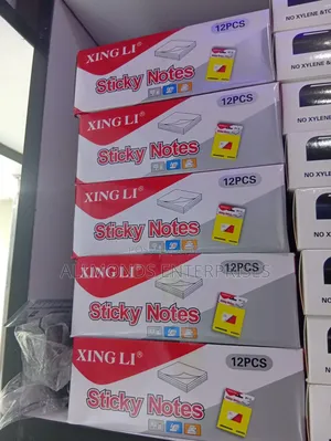 Box of Sticky Notes- Multicolor 3*3, 12pcs of 100sheets Each