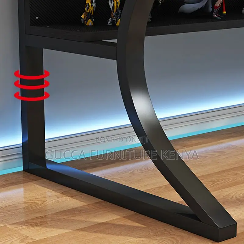 Clerical Desking: Black Steel Frame Clerical Work Desk