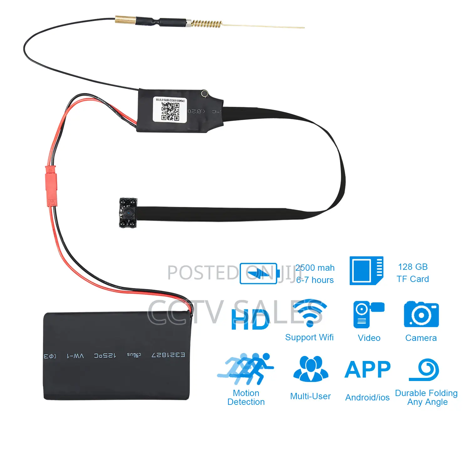 Spy Wifi Camera With Audio Recording and Night Vision
