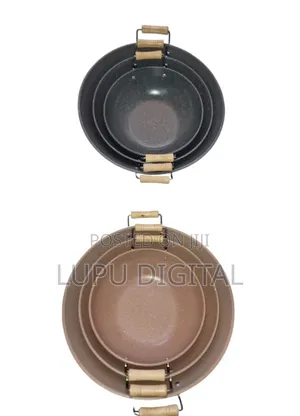 2 Handles Granite Nonstick Deep Pans