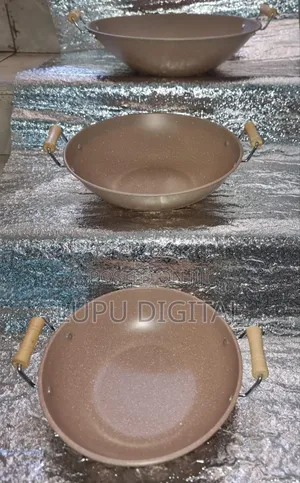 2 Handles Granite Nonstick Deep Pans