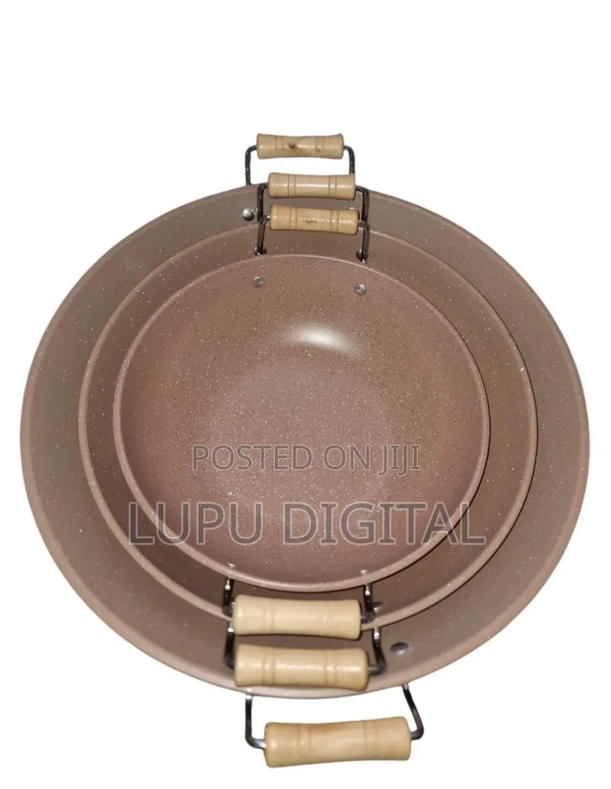 2 Handles Granite Nonstick Deep Pans