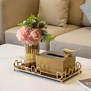 Rectangular Vanity Mirror Decor Tray Big Size Gold Decor