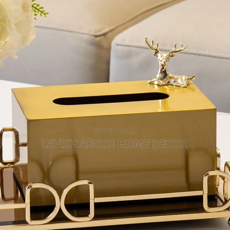 Rectangular Vanity Mirror Decor Tray Big Size Gold Decor