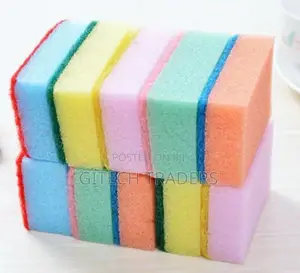 10pcs Double Side Dishwashing Sponge
