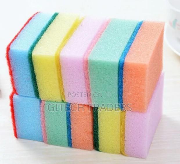 10pcs Double Side Dishwashing Sponge