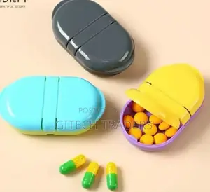 Mini Pill Case Pill Box 2 Grids Tablet