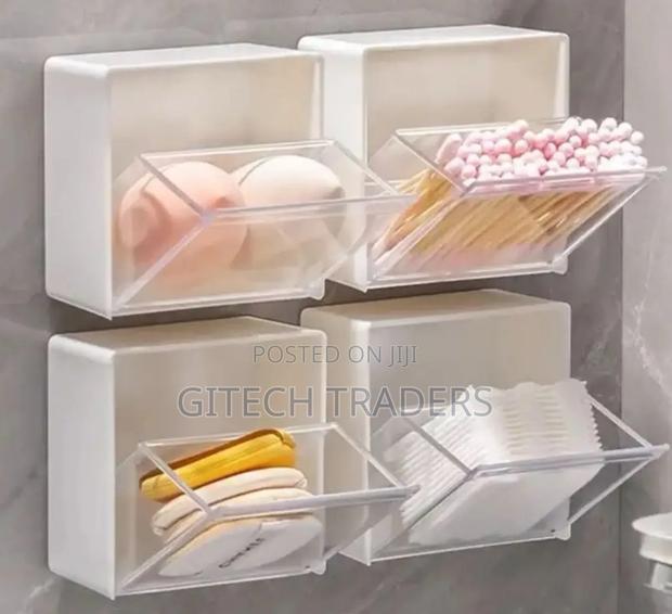 2pcs Set Plastic Wall Mounted Storage Box