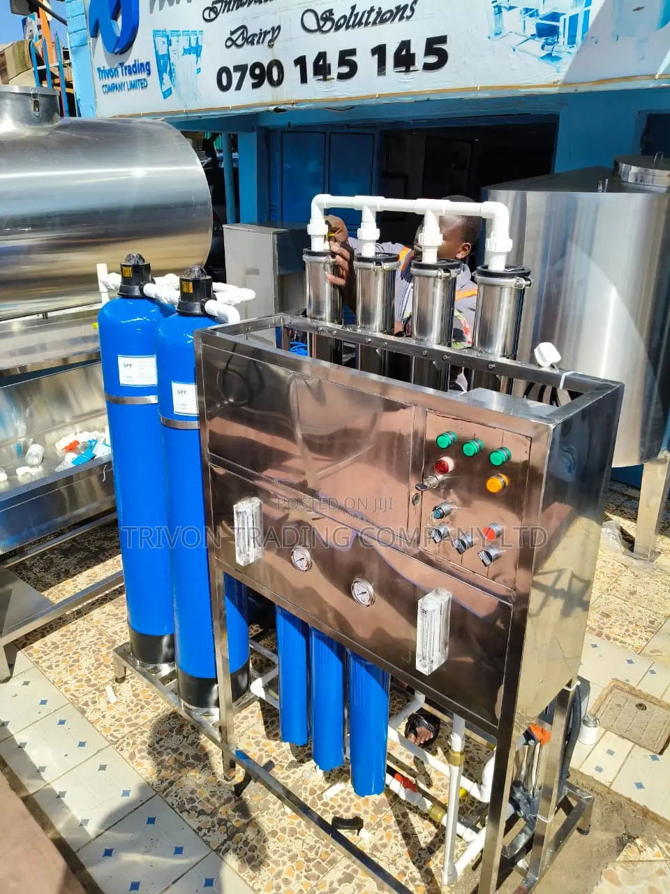 1000 LPH Industrial Reverse Osmosis Plant