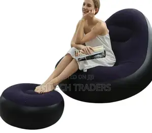 Inflatable Lazy Sofa With Foot Step