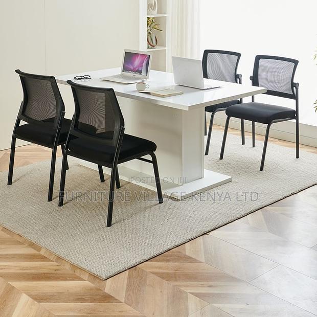 Office Seats; T Midnight Black Upholstered Side Chair - thumbnail 3