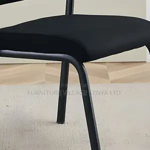 Office Seats; T Midnight Black Upholstered Side Chair