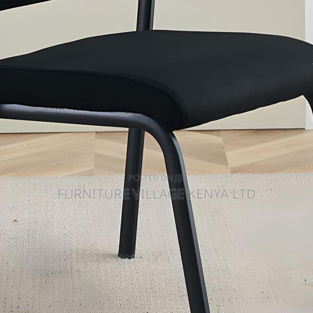 Office Seats; T Midnight Black Upholstered Side Chair - thumbnail 5