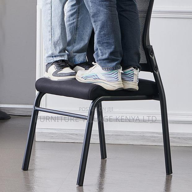 Office Seats; T Midnight Black Upholstered Side Chair - thumbnail 6