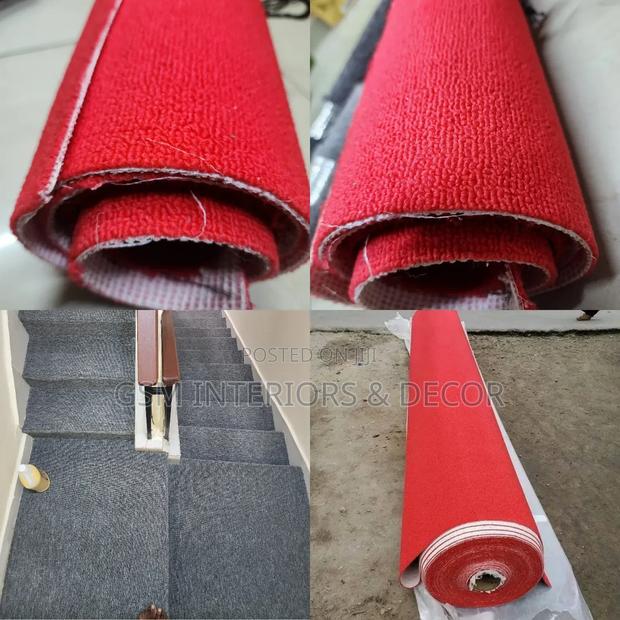Wall to Wall Office Carpets Grey and Red Silver