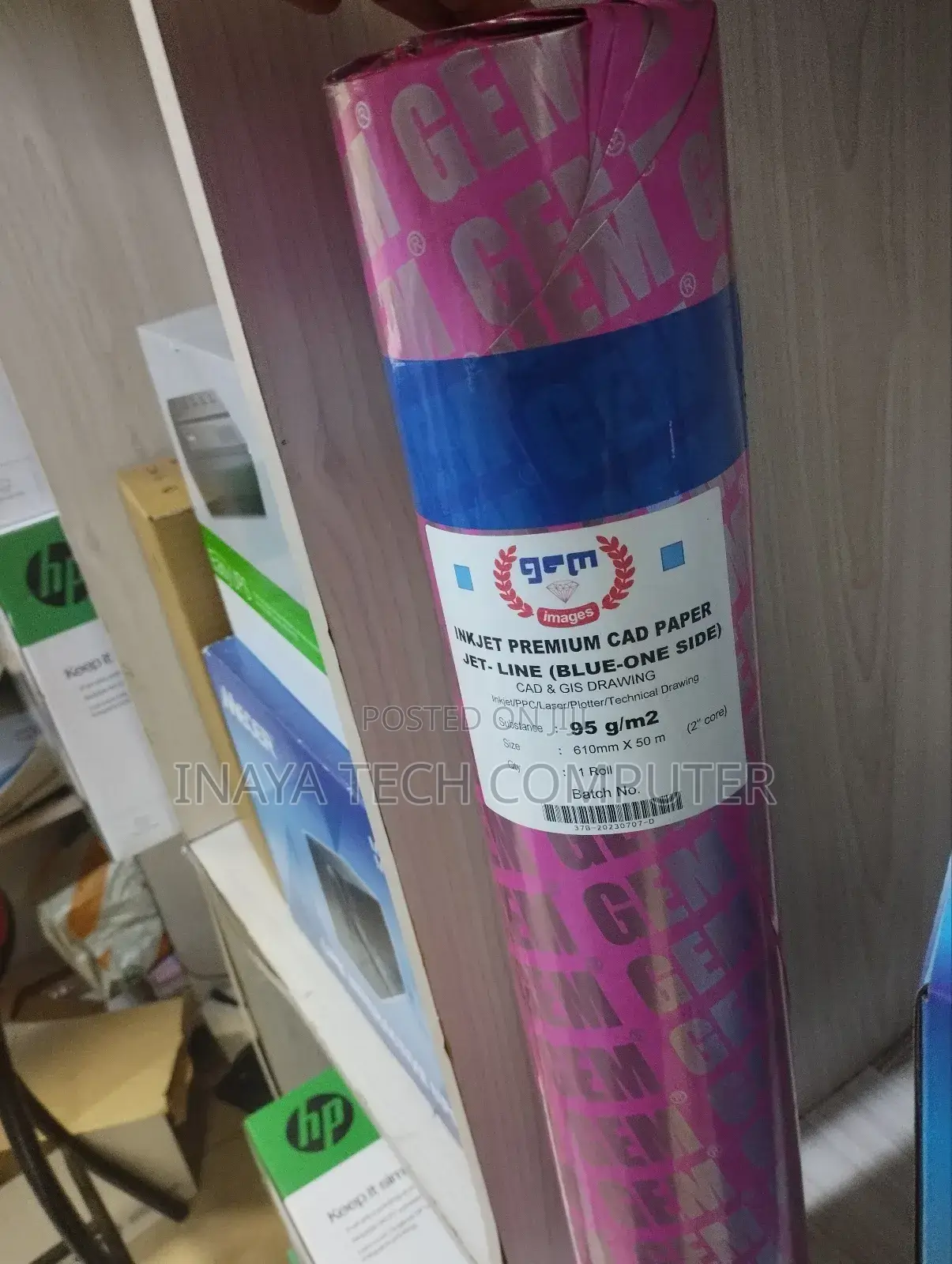 Inkjet Premiu, Cad Paper 610mm * 50m Blue Bond Paper
