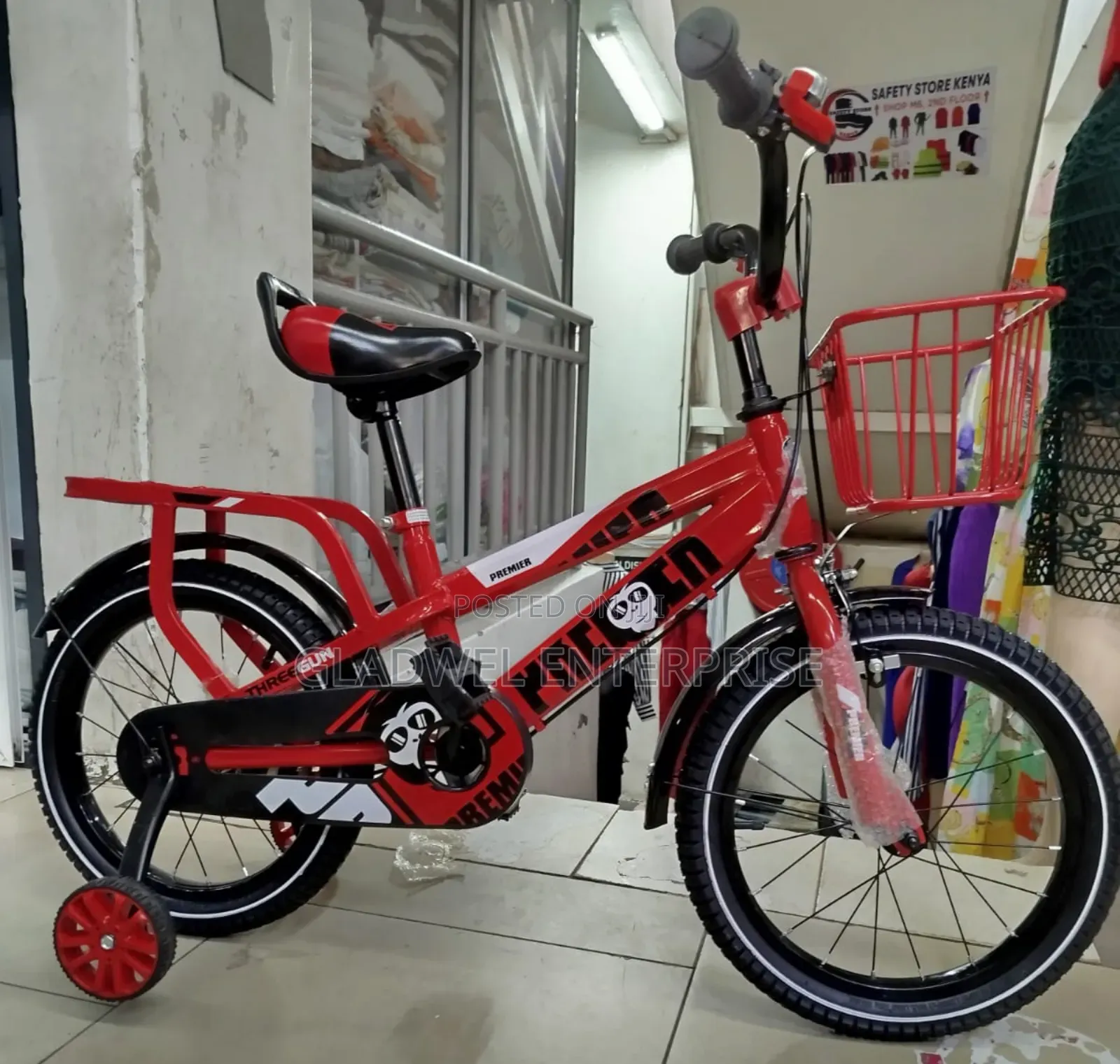 Three Gun BMX Size 16 With Training Wheel