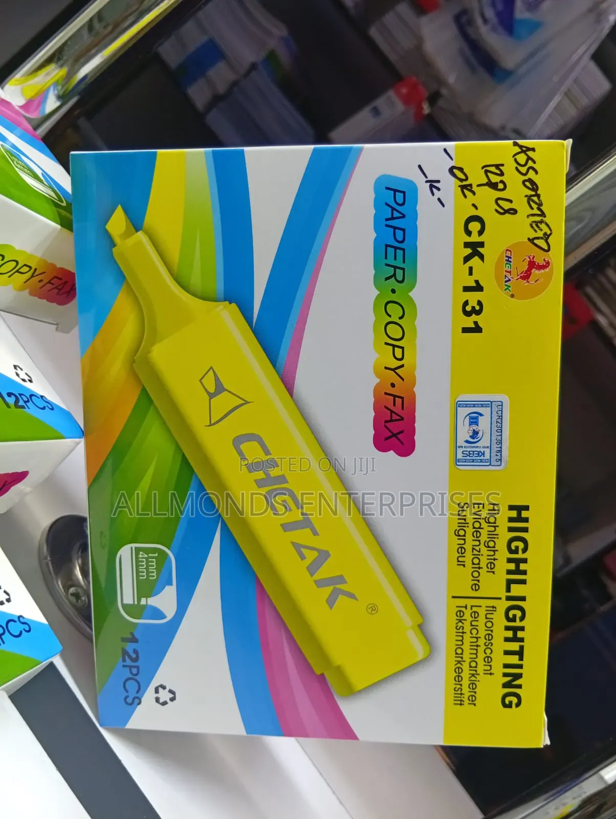 A Packet of Chetak Highlighter- 12pieces