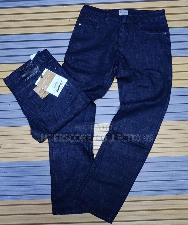 Executive Dark Blue Plus Size Men Jeans - thumbnail 3