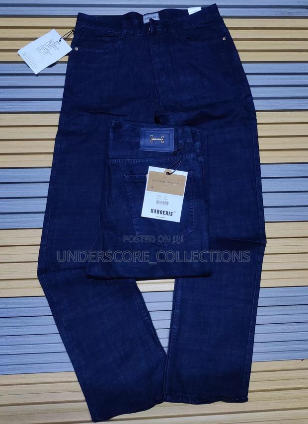 Executive Dark Blue Plus Size Men Jeans - thumbnail 4