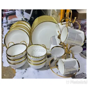 24 PCS Dinner Set Golden