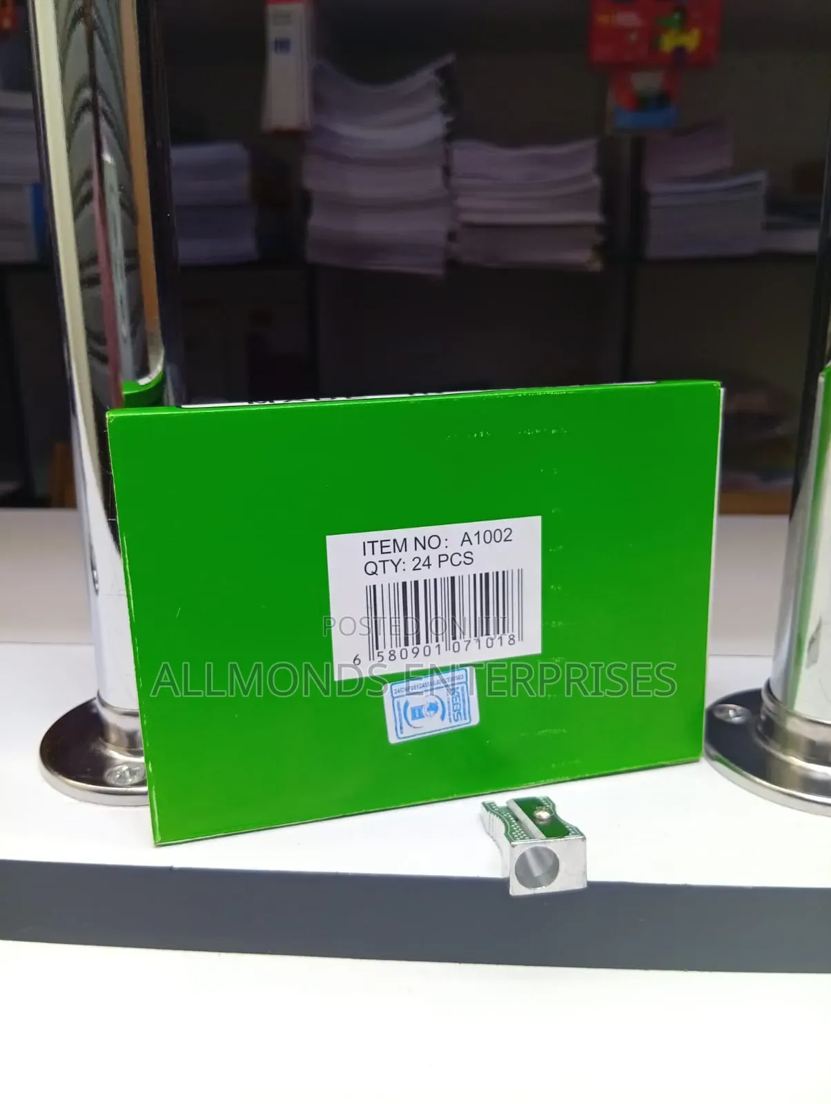 A Packet of Metallic Sharpeners- 24pieces