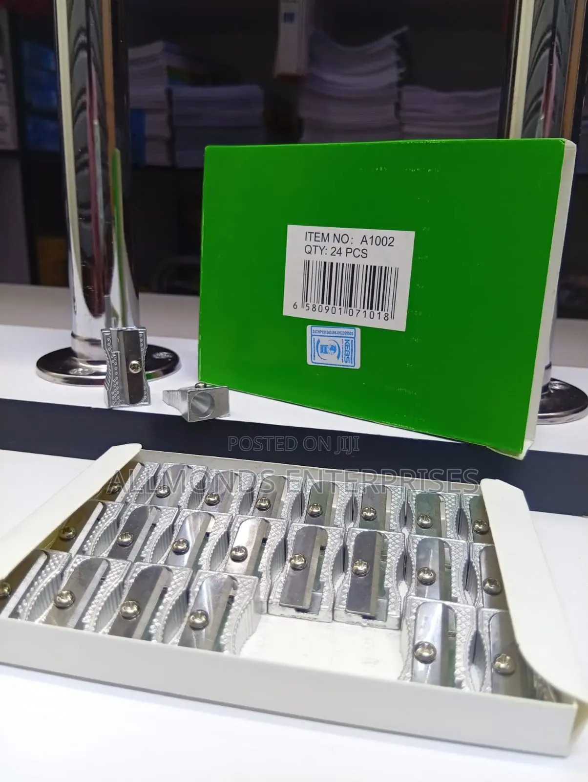A Packet of Metallic Sharpeners- 24pieces