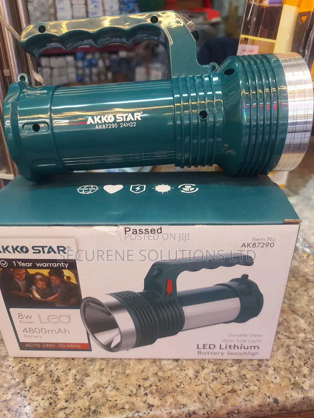 The 8-Watt Akko Star Flashlight, Model Ak87290