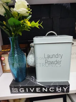 Laundry Powder Tin With a Scoop