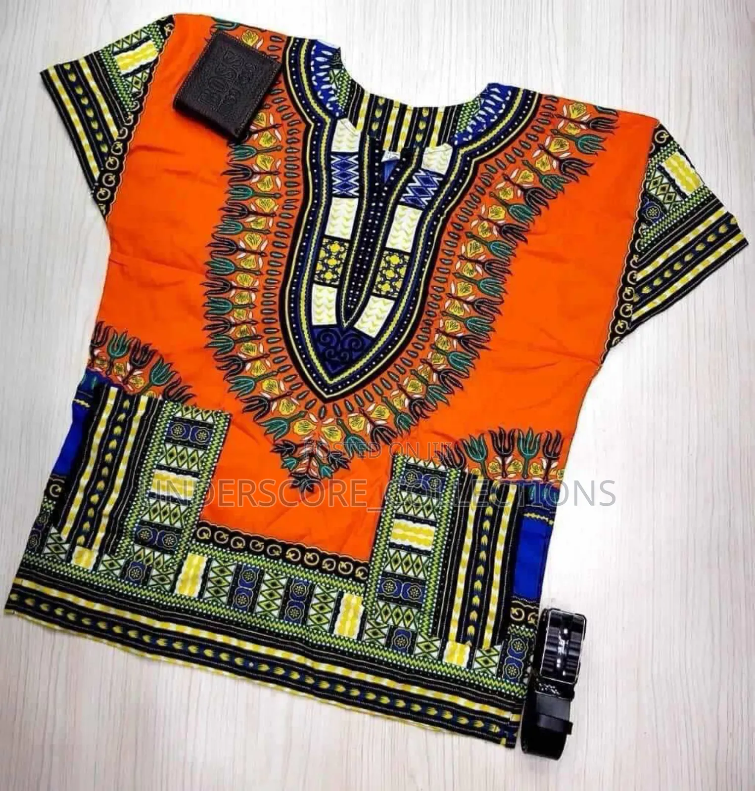 Orange Ankara Tops