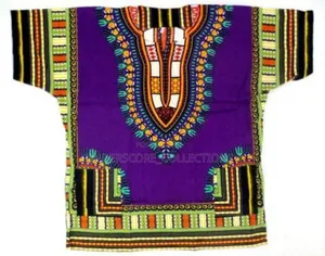 Purple Unisex Ankara Tops