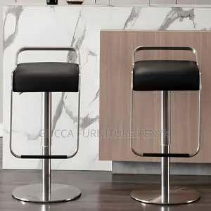 Home Chairs: Office Modern Square Leather Counter Stool